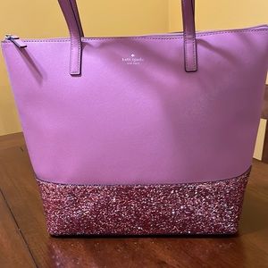 Kate Spade Glitter Tote. NWOT. Beautiful condition.